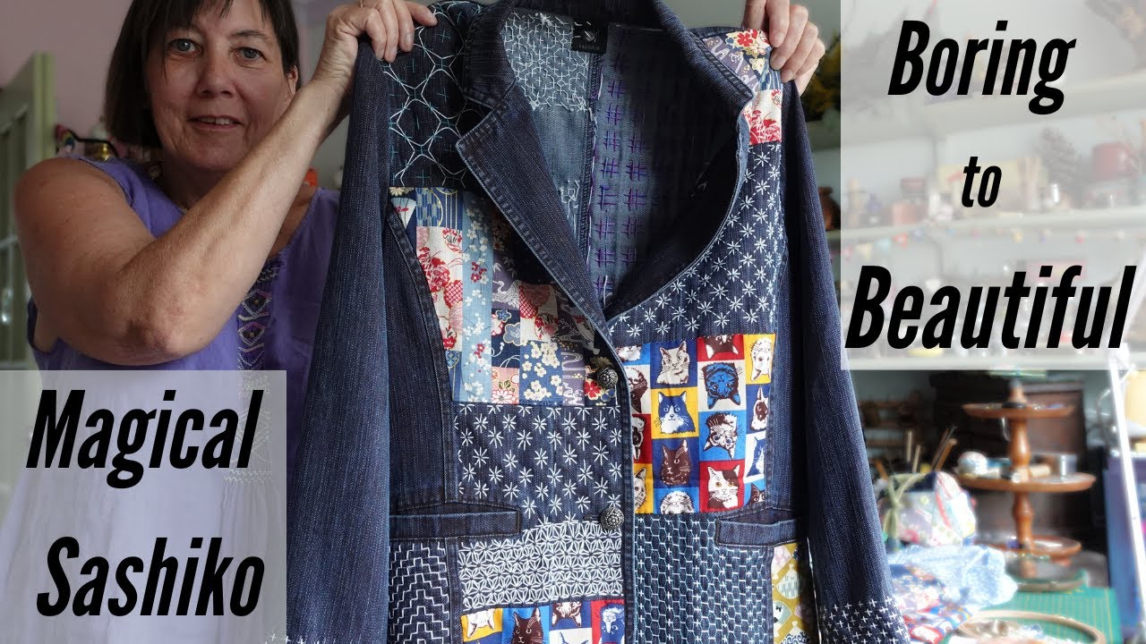 Sashiko Stitching: Upgrading My Thrifted Jacket