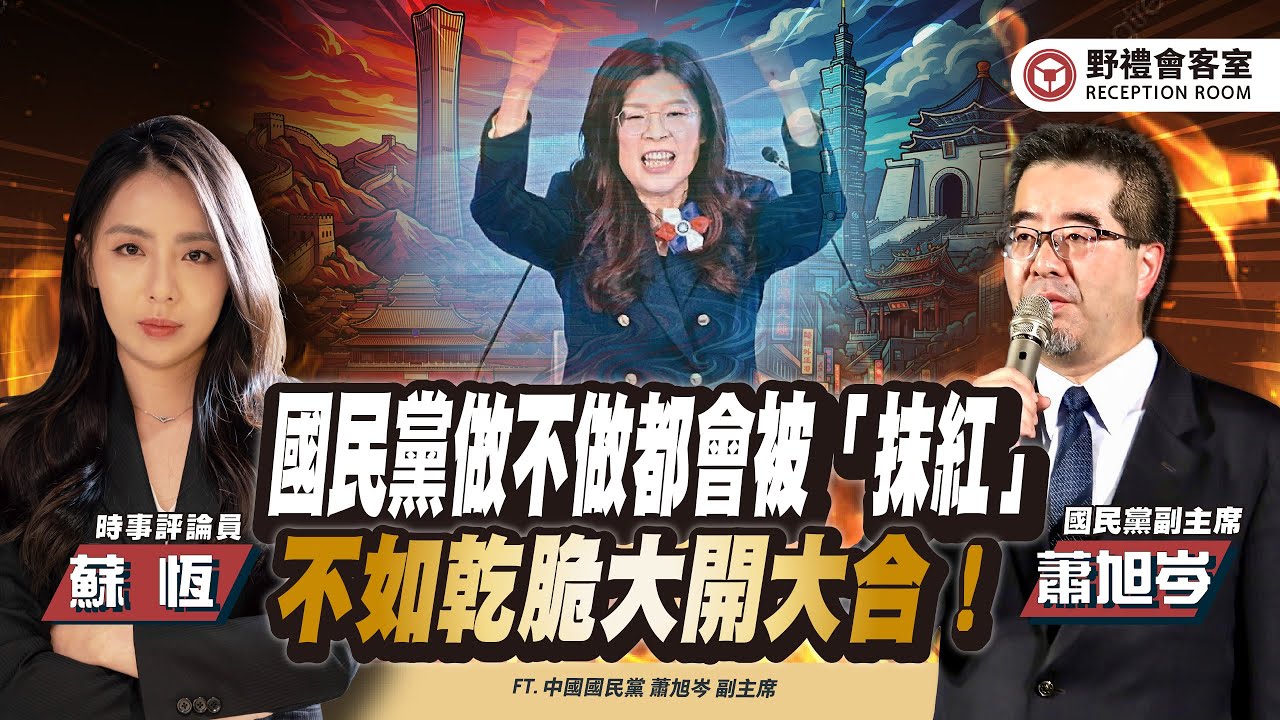 國民黨做不做都會被「抹紅」不如乾脆大開大合！ FT.【蕭旭岑 × 蘇恆】| 野禮會客室精華影片