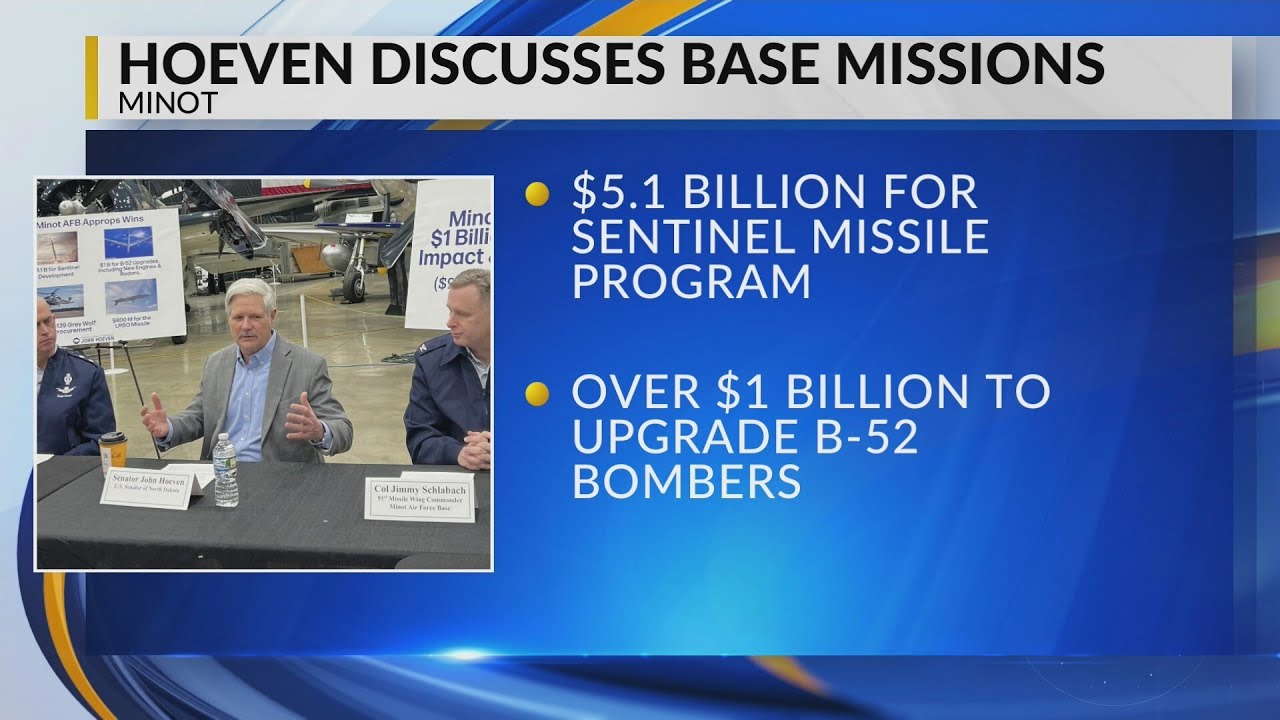 Hoeven meets with Base leaders in Minot