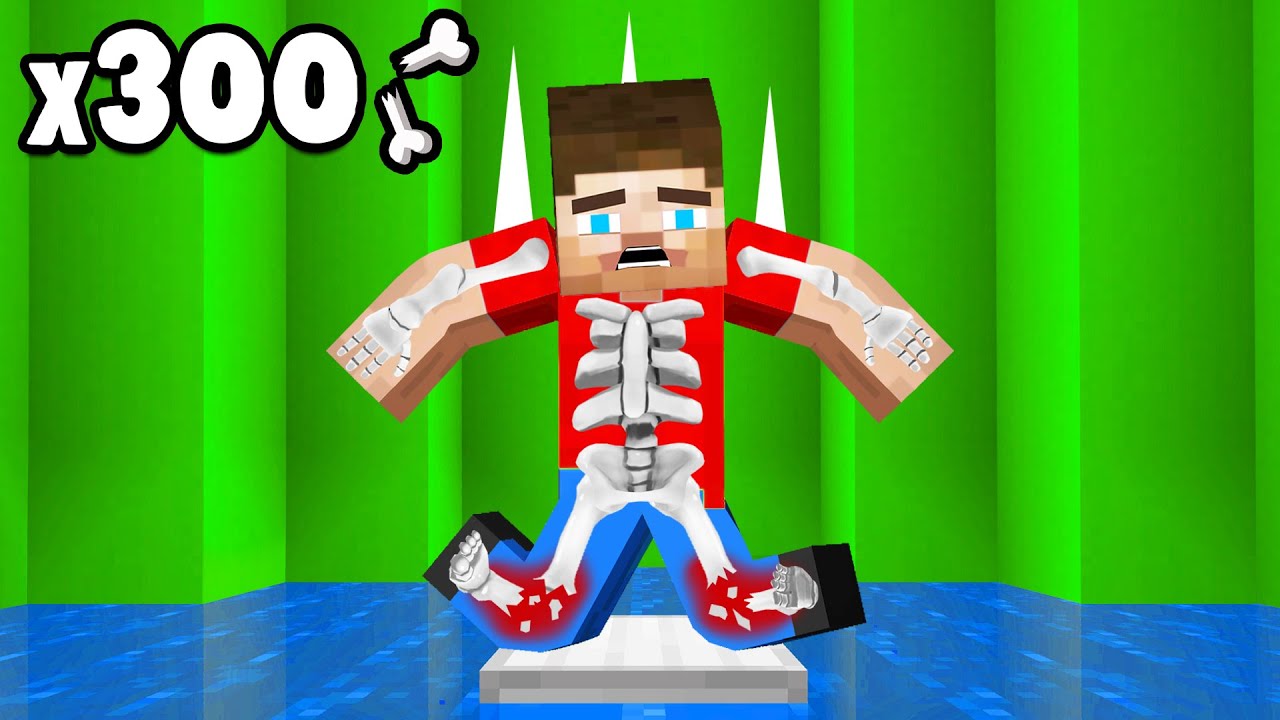 I Broke 182,028 Bones In This Minecraft Dropper