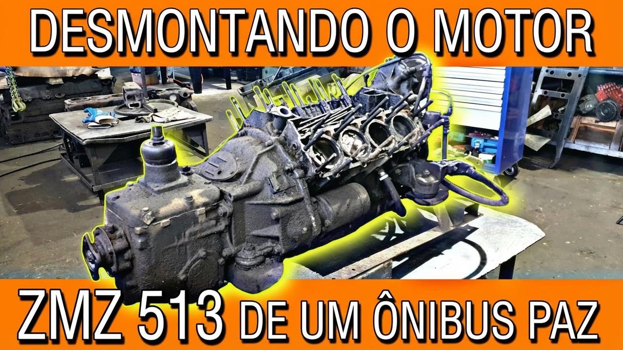 Conserto do motor ZMZ513 para o Patibas