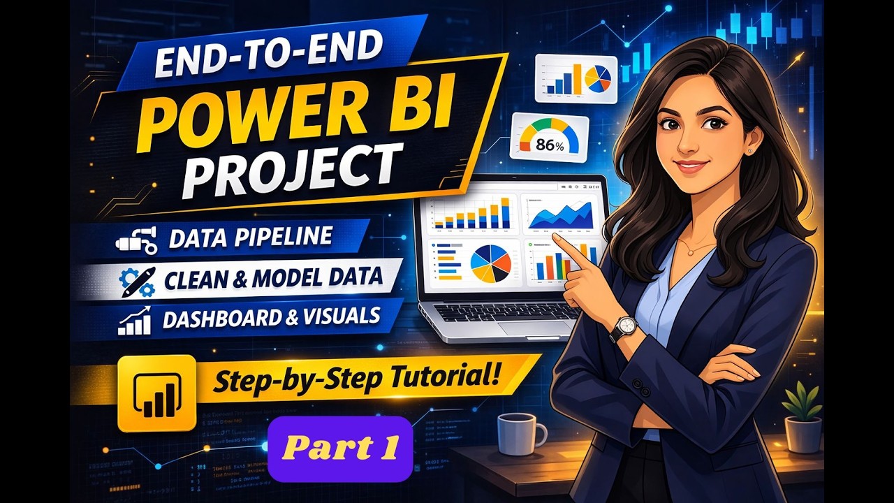 End-to-End Power BI Project | Data Pipeline, Data Cleaning & Dashboard | Part 1