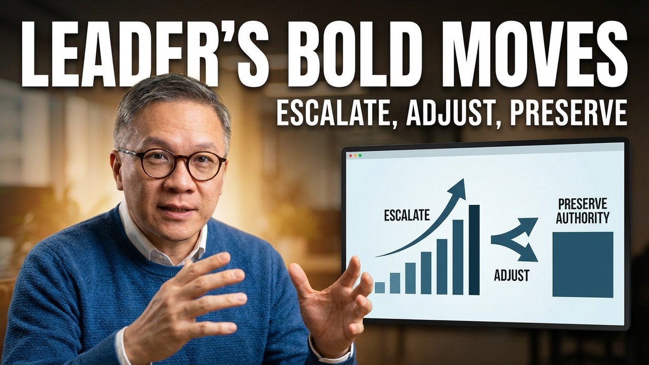 Leader's Bold Moves: Escalate, Adjust, and Preserve Authority