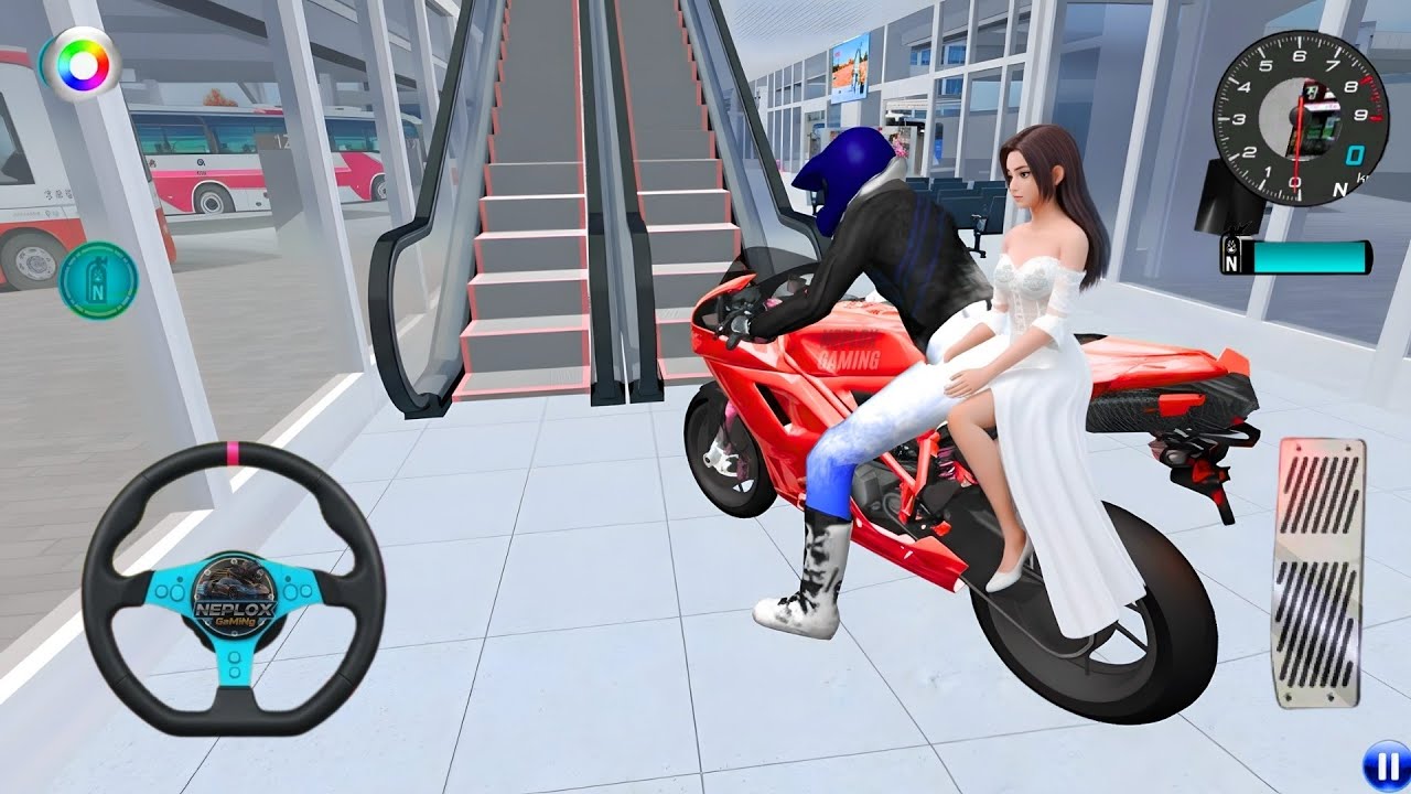 Brand New Red Bike Vs Bullet Train | 3D Driving Class Android Gameplay | Car Racing Game
