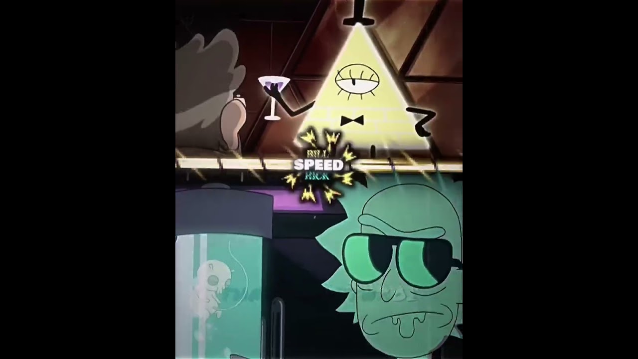 Bill Cipher Vs Rick Sanchez | #edit #wisedit #gravityfalls #rickandmorty #fight #1v1 #shorts #fypシ゚