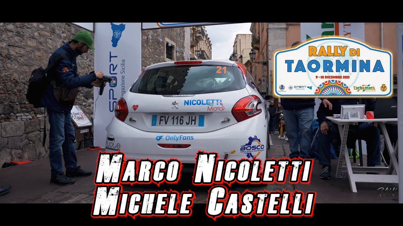 Rally di Taormina 2023 - Marco Nicoletti/Michele Castelli (Peugeot 208)