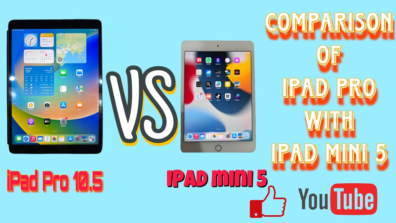 Pubg test of iPad mini 5 VS iPad Pro is 10.5 inch which one is best