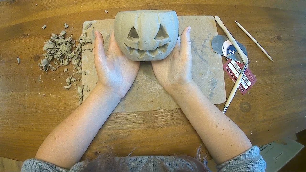 Pumpkin Lantern - Clay at Home Kit - Jasmine Pottery Studios