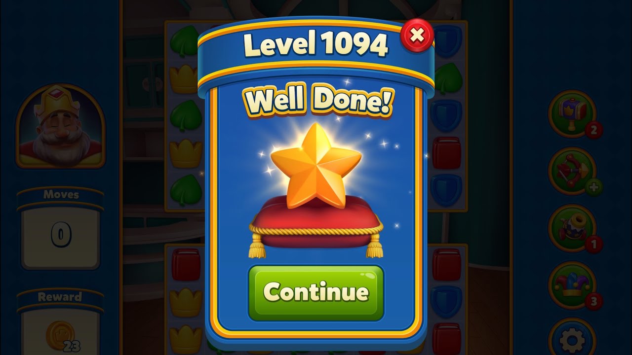 Royal Match - King Robert - Level 1094 (last move clearance)