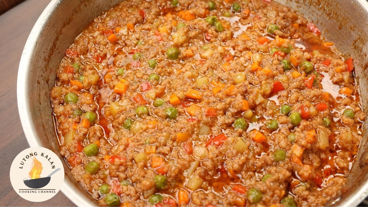 Masarap na Pag Luto ng GINILING w/ Tomato Sauce, Patatas at Carrots