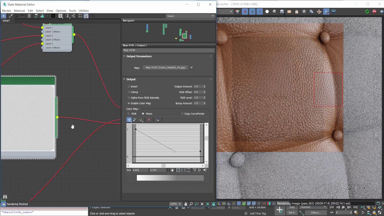 Material de Cuero en Vray 3.5