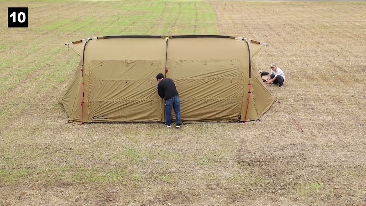 Quickcamp Two Room Tunnel Tent QC-CURVE - (5 to 6 Person)