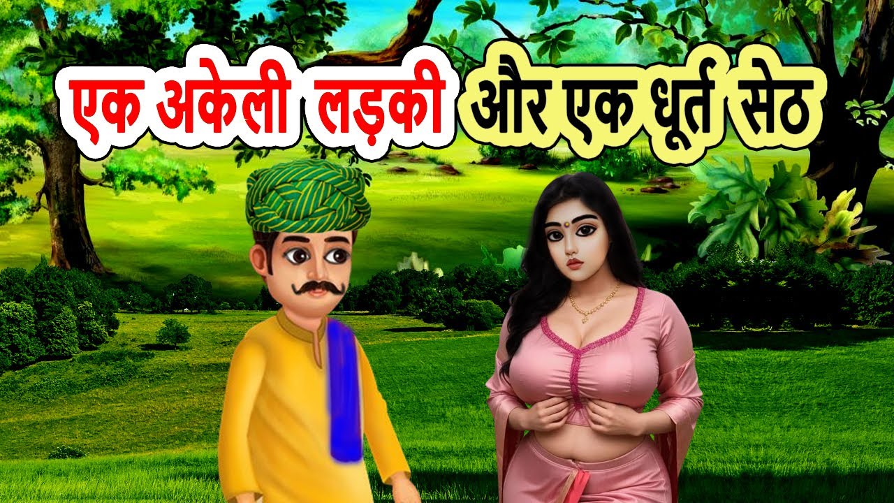 एक अकेली लड़की और एक धूर्त सेठ | cartoon stories | moral story | bedtime story | mann k voice