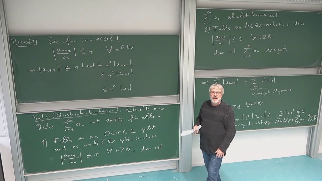HMI 1: 9.8. Beweis von Quotientenkriterium