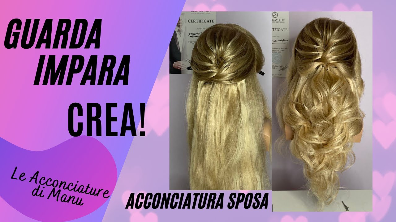 Acconciatura Sposa Raccolto Lungo