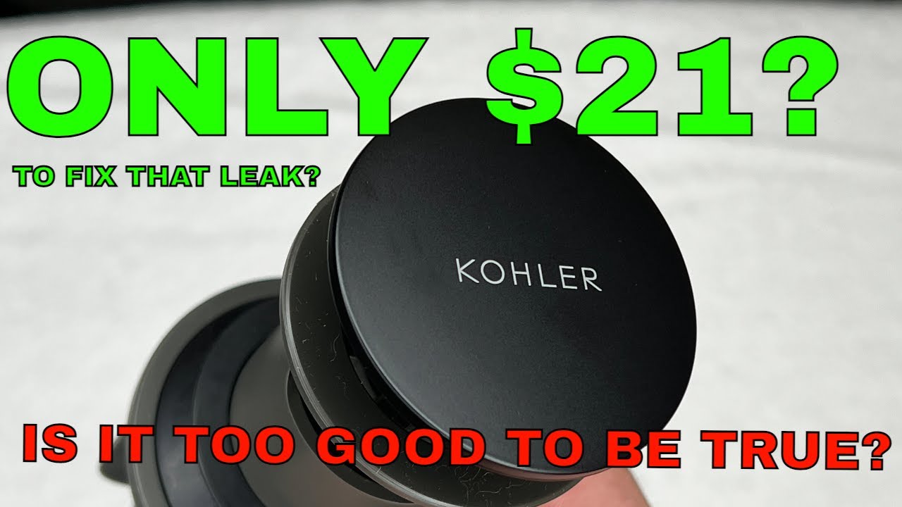 ASMR - Fix Your Leaky Bathroom Sink with a $21 Kohler plastic Clicker drain #diy #plumbing