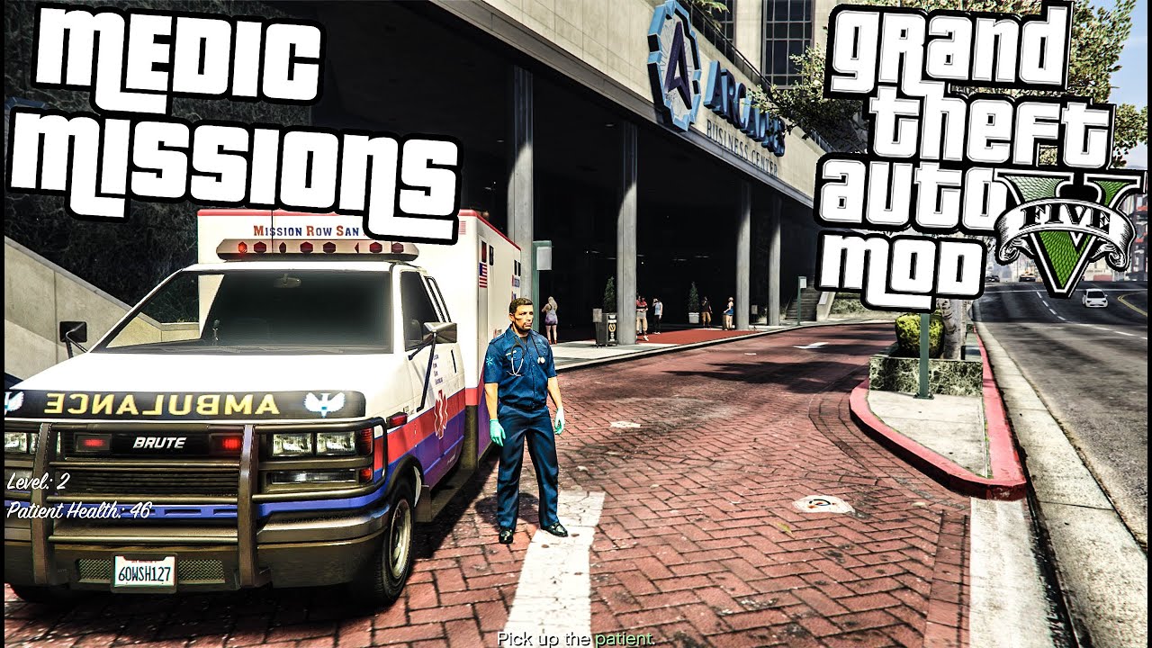 GTA 5 PC: 911 Paramedic Missions Mod (Grand Theft Auto V)