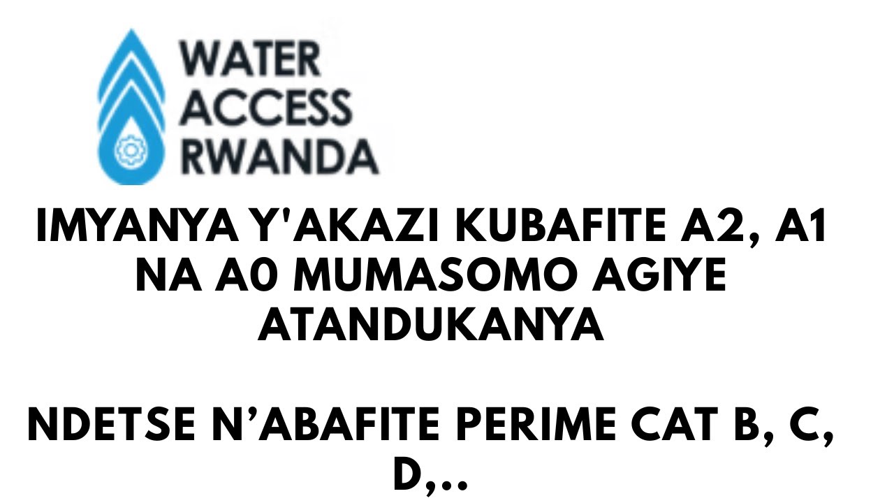 IMYANYA Y'AKAZI KUBAFITE A2, A1 NA A0 MUMASOMO AGIYE ATANDUKANYA