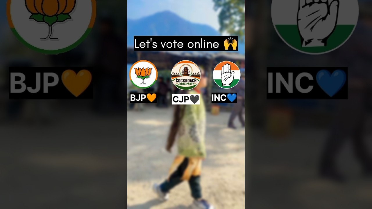 Which one do you support most?? comment your opinion! #cjp #bjp #inc