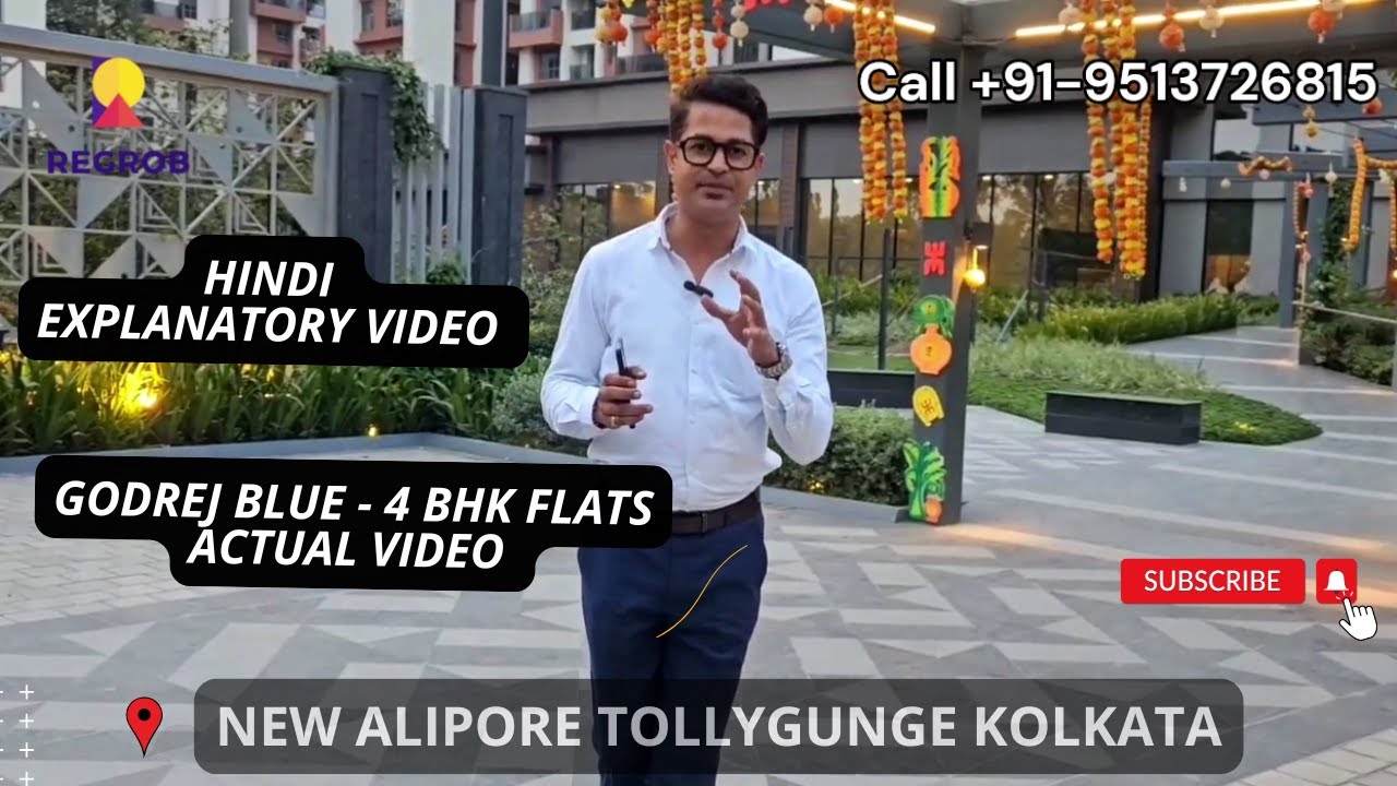 Godrej Blue - 4 BHK Flats |☎+91-9513726815 | Luxury Flats in New Alipore  Tollygunge Kolkata |₹ 4 Cr