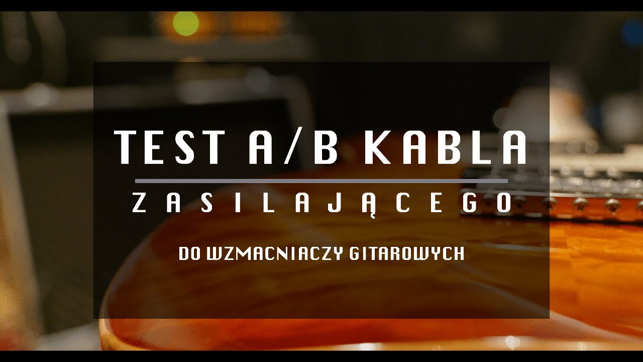 Audiofilski kabel zasilający do wzmacniacza gitarowego?