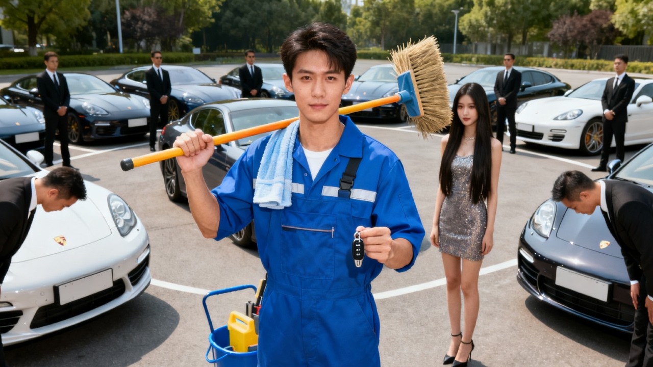 A genius doctor posing as a janitor for three years stuns all with one call after his wife mocks him