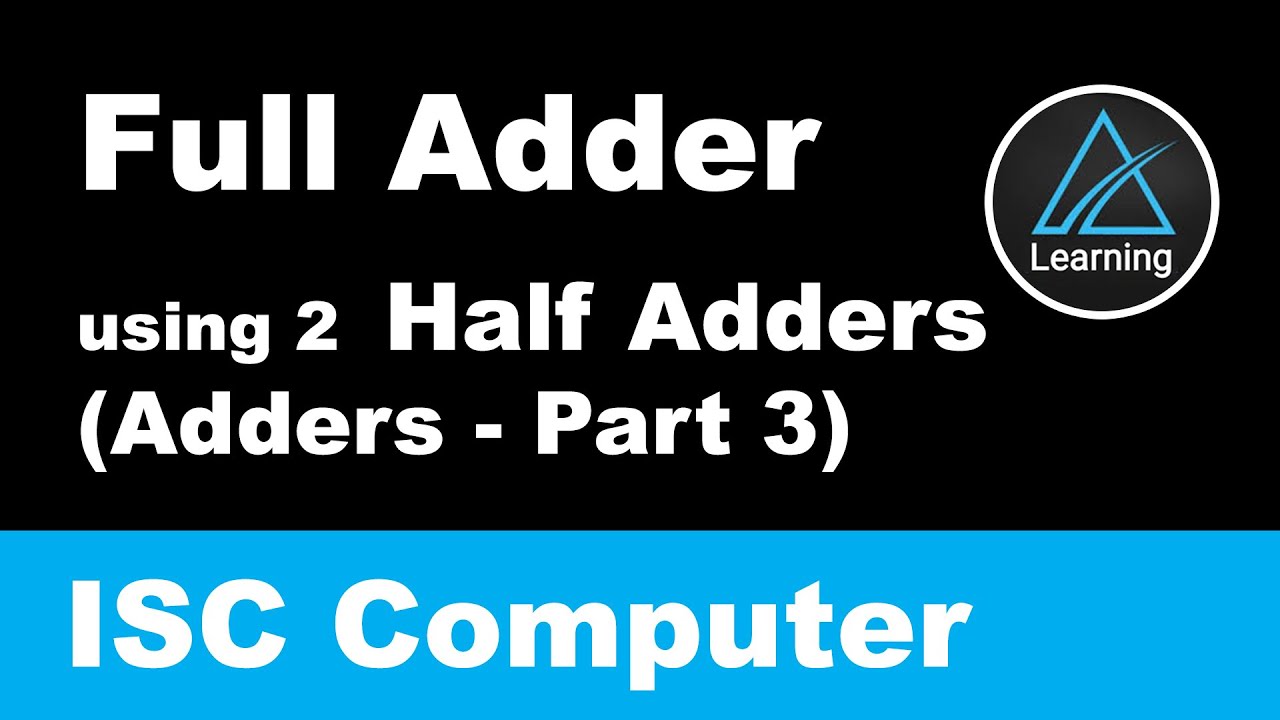 Full Adder using Two Half Adders