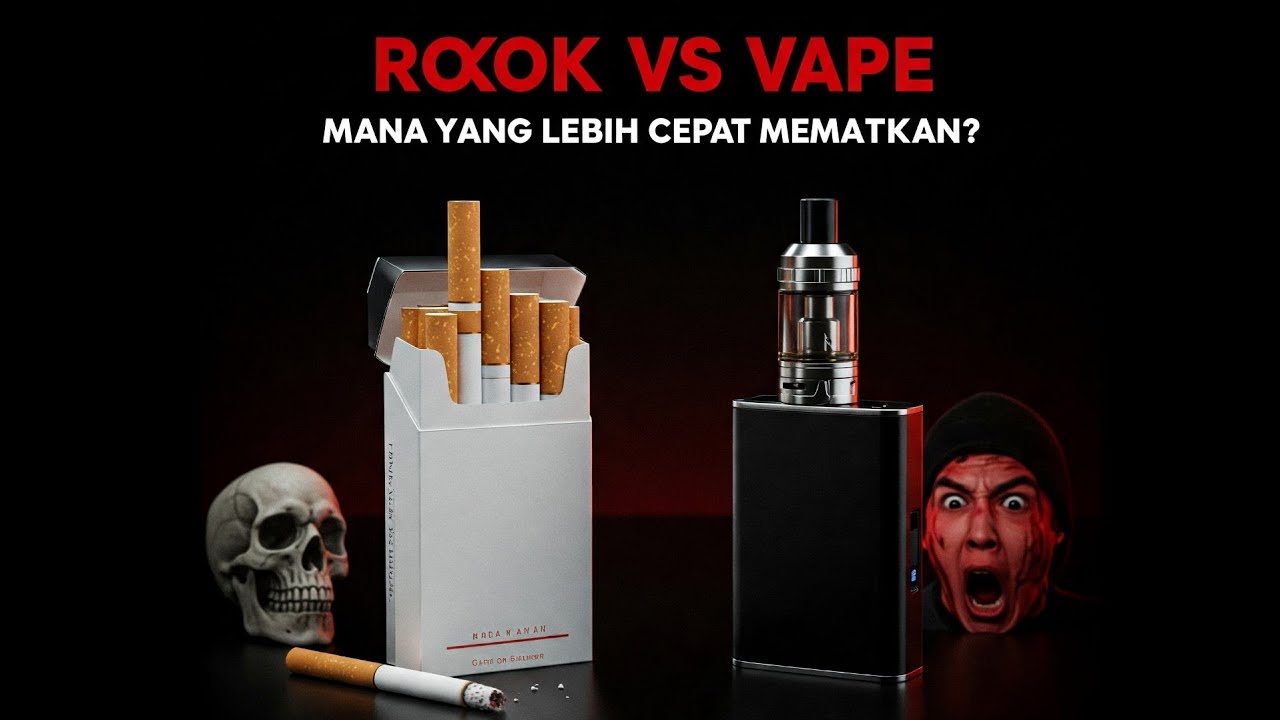 ROKOK VS VAPE Satu Diantaranya MEMBUNUHMU Lebih Cepat (Kamu Pasti Kaget!)