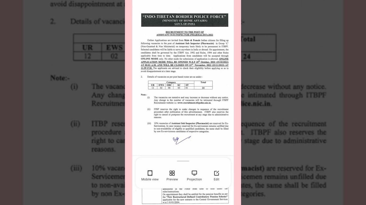 ITBP NEW VACANCY! @target sarkeri job |All job lover|