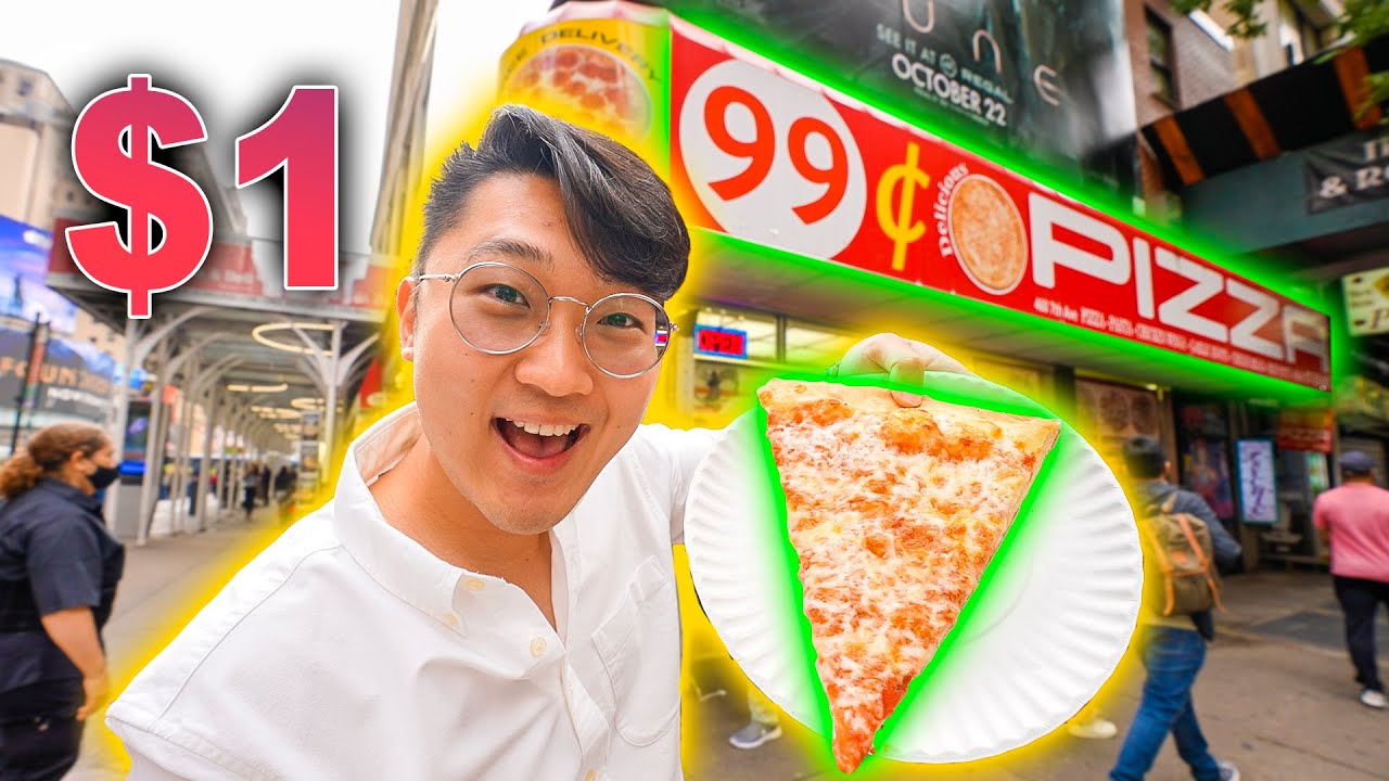 PROBANDO LA FAMOSA PIZZA DE $1 DOLAR en NUEVA YORK