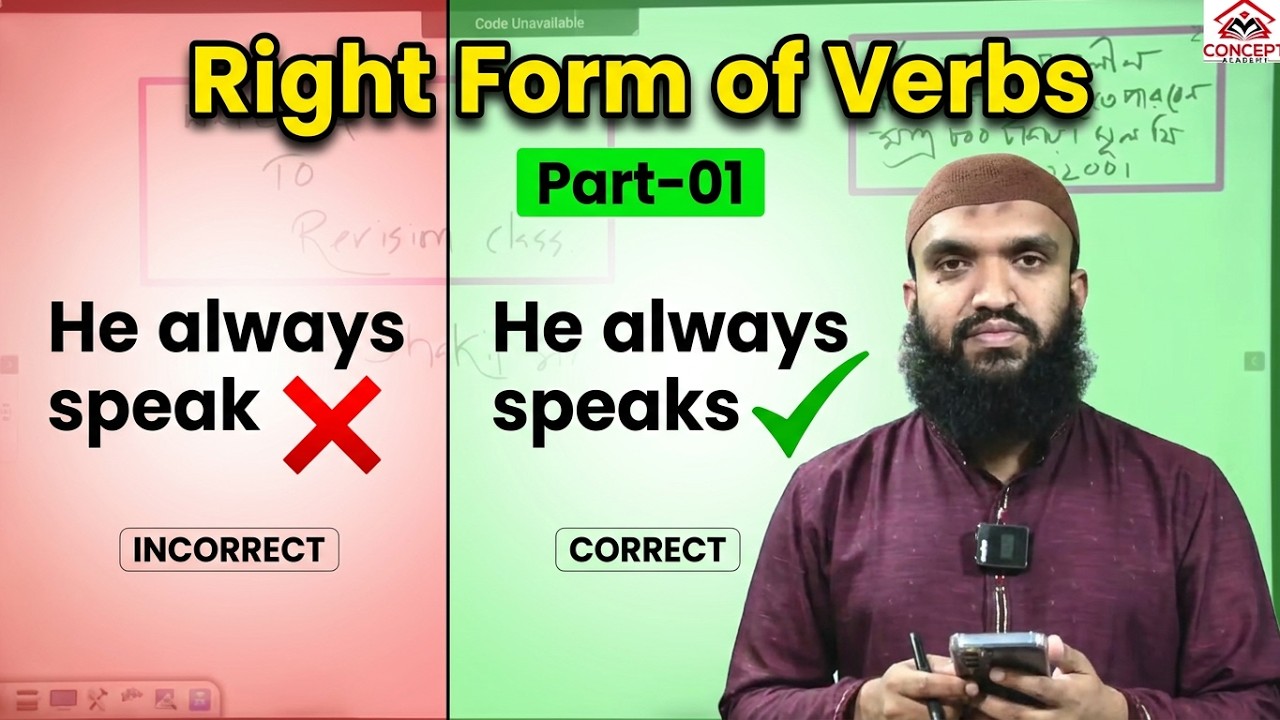 Right Form of Verb Part-01