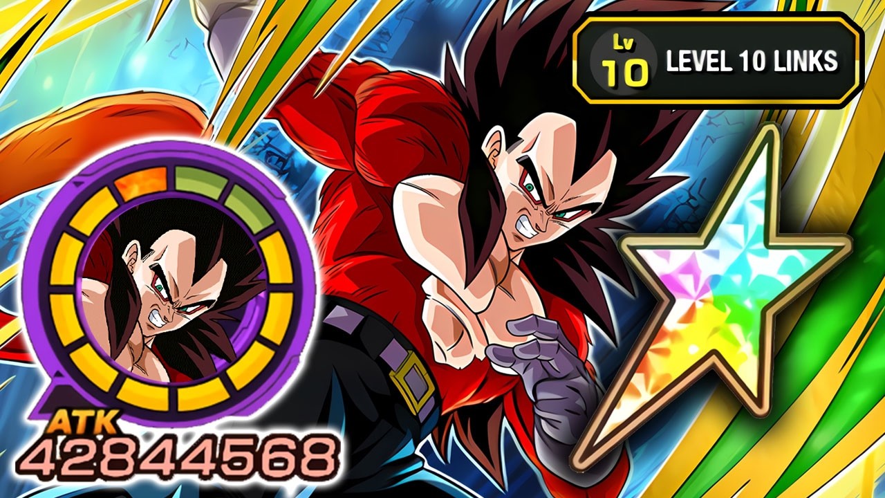 100% NEW TUR INT SSJ4 VEGETA LEVEL 10 LINKS SHOWCASE! Dragon Ball Z Dokkan Battle