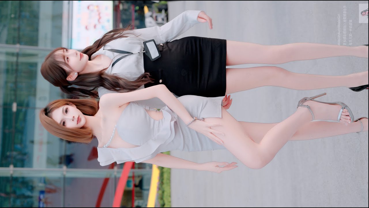 4K 2025 广州车展外拍  #依依酱 guangzhou Auto Salon 網紅車模 레이싱모델 Beautyleg Racing Model オートサロン fancam #여자모델