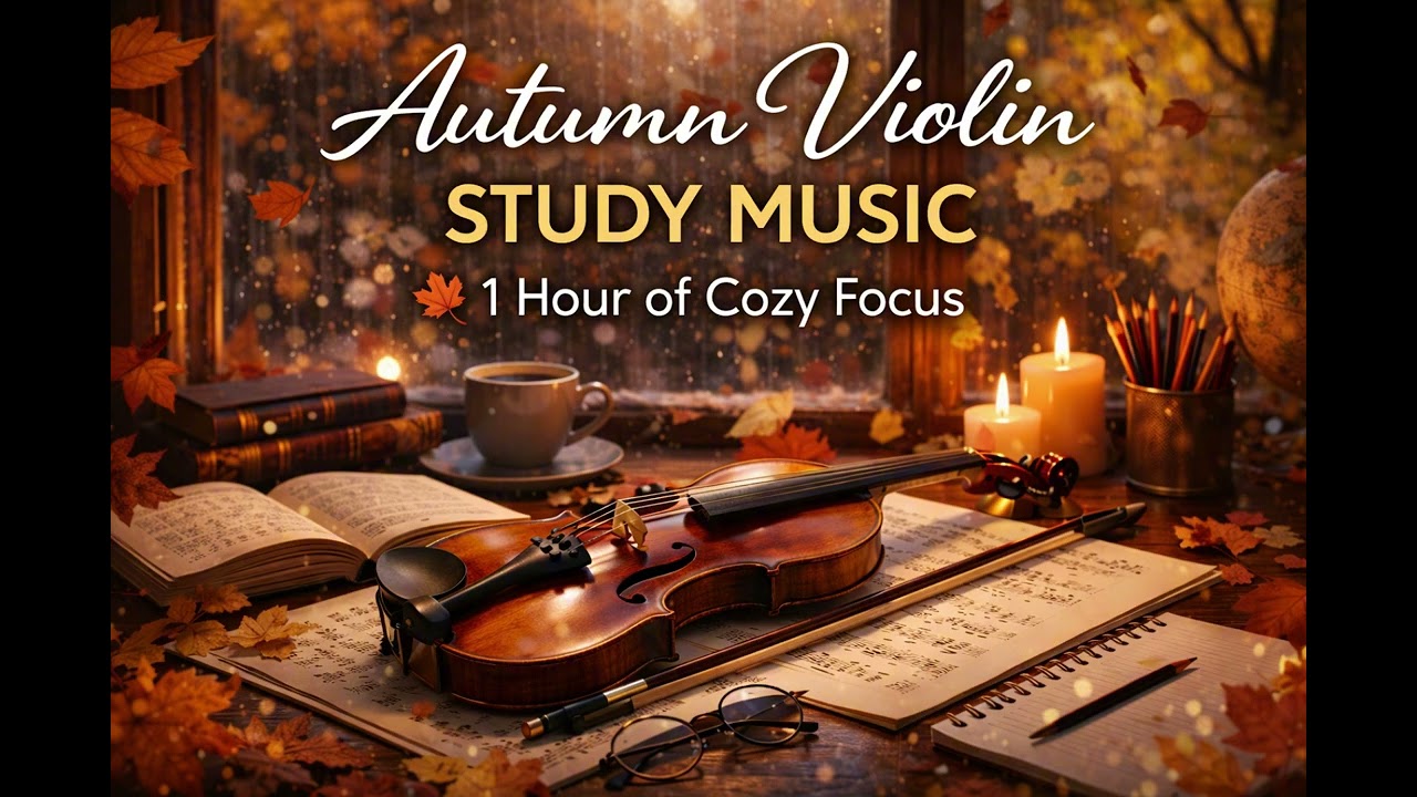 Autumn Violin Study Music 🍂 1 Hour of Cozy Focus