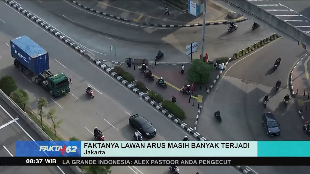 Pemotor Lawan Arus & Naik Trotoar Jadi Potret Jalanan Jakarta