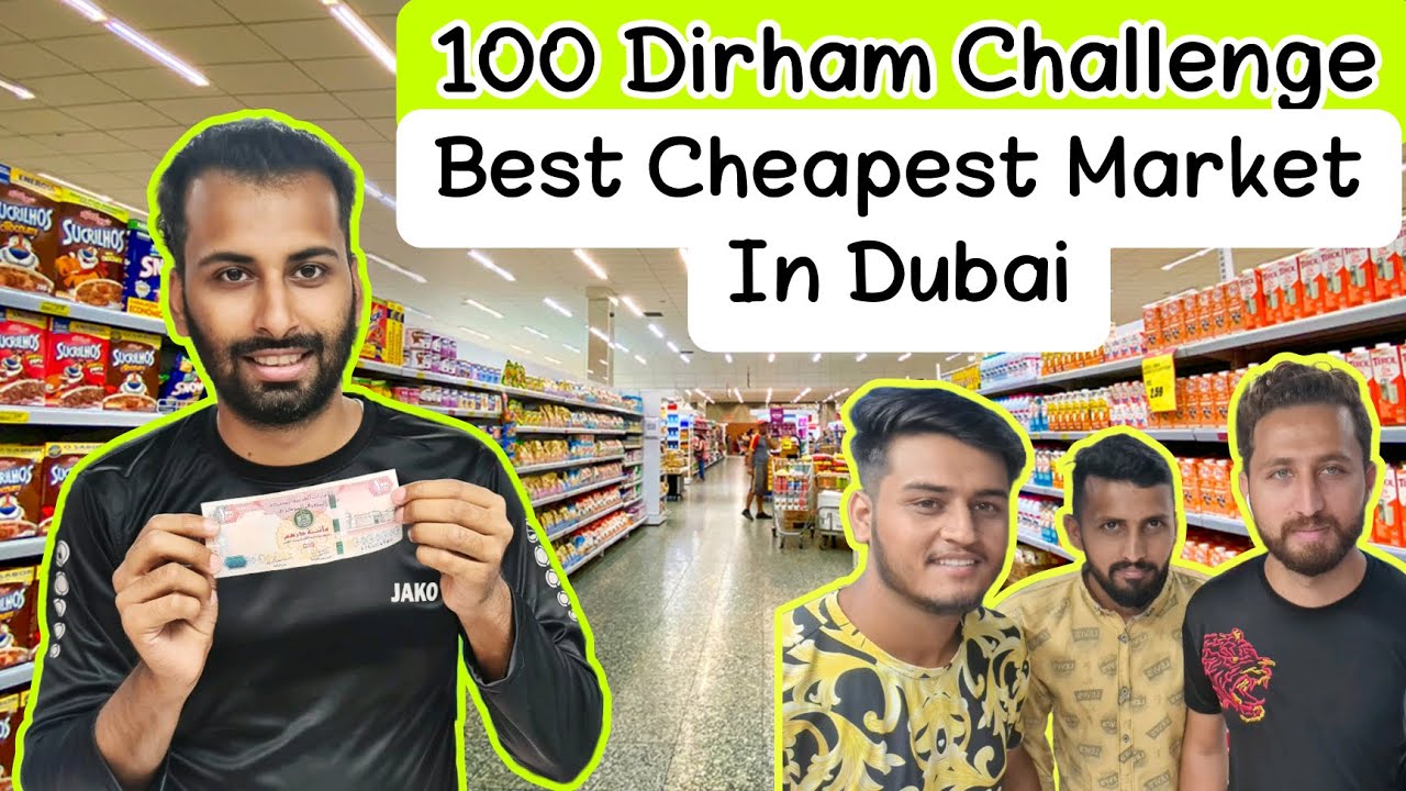 Cheapest Shopping In Dubai | 100 Dirham Challenge | Apple Bite