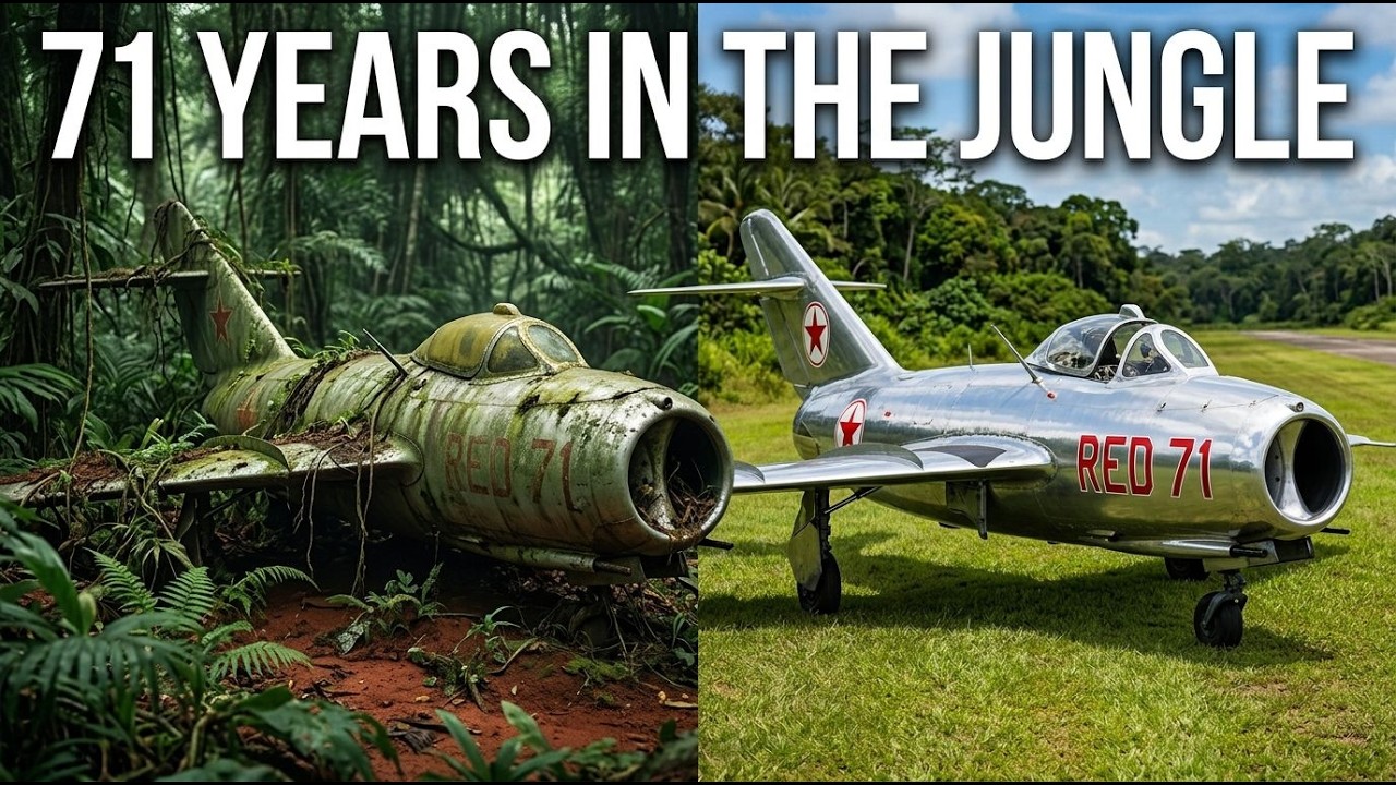 Abandoned in the jungle for 71years - MiG-15 aircraft fully restored!