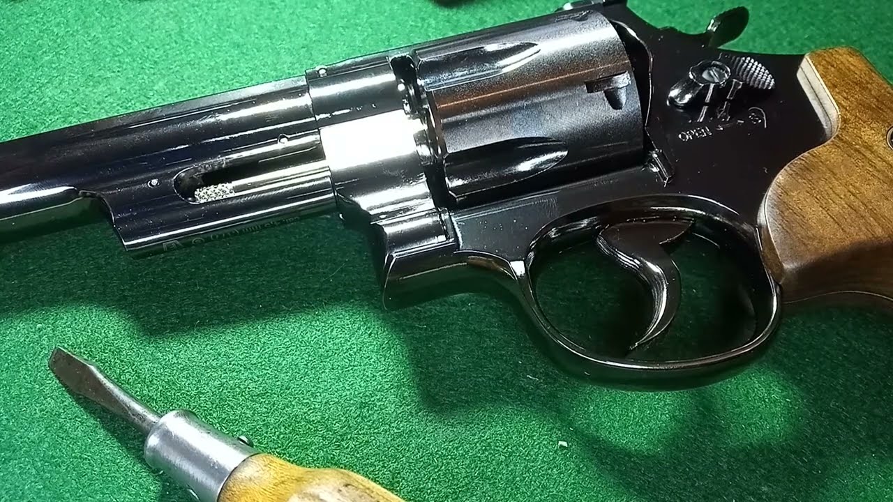 Umarex S&W model 29 remedy for ejector lockup pin fail.