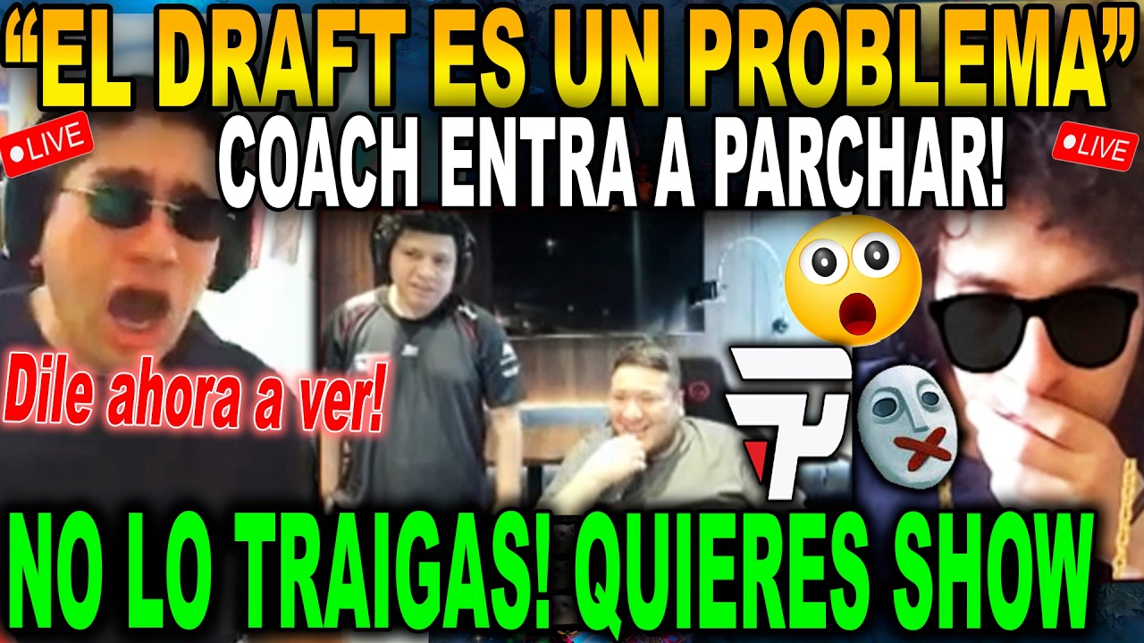 😲ERES CORRELON?😲 MANDY CRITICA EL DRAFT Y KINGTEKA TRAE AL COACH PARA PARCHARLO EN VIVO! Y SE PALTEA