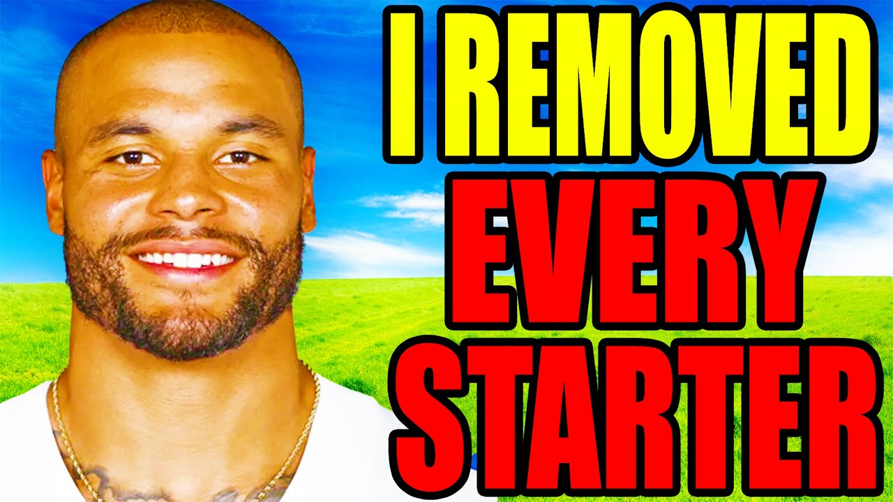 I DELETED Every STARTER in The NFL.
