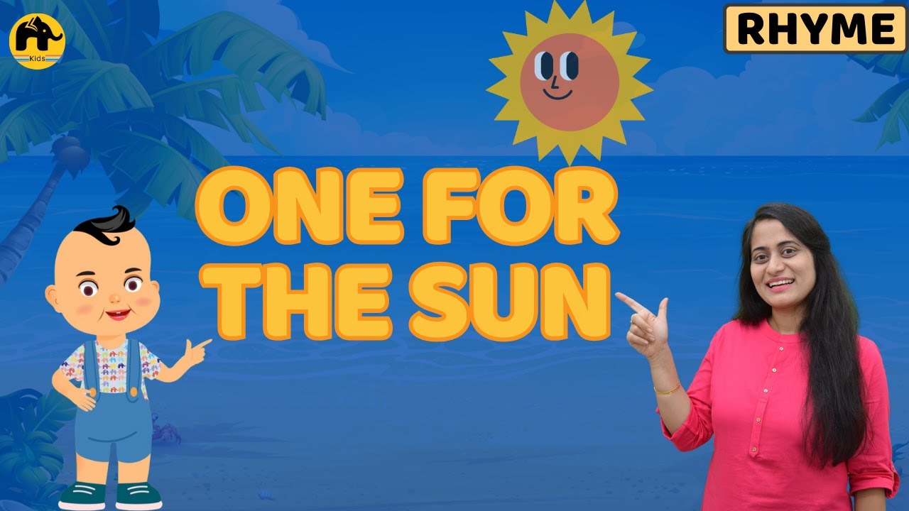One for the Sun that Shone in the Sky | Nursery Rhymes | UKG | LKG