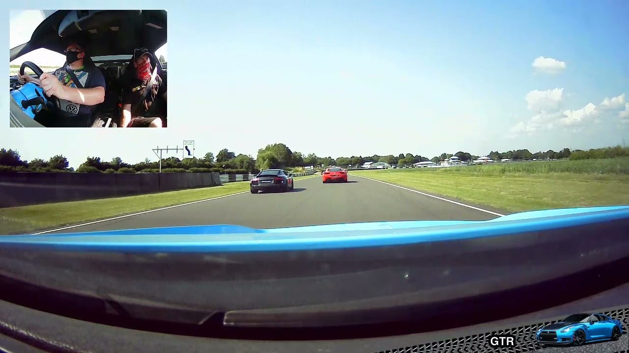 Nissan GTR Around Castle Combe with Car Chase Heroes