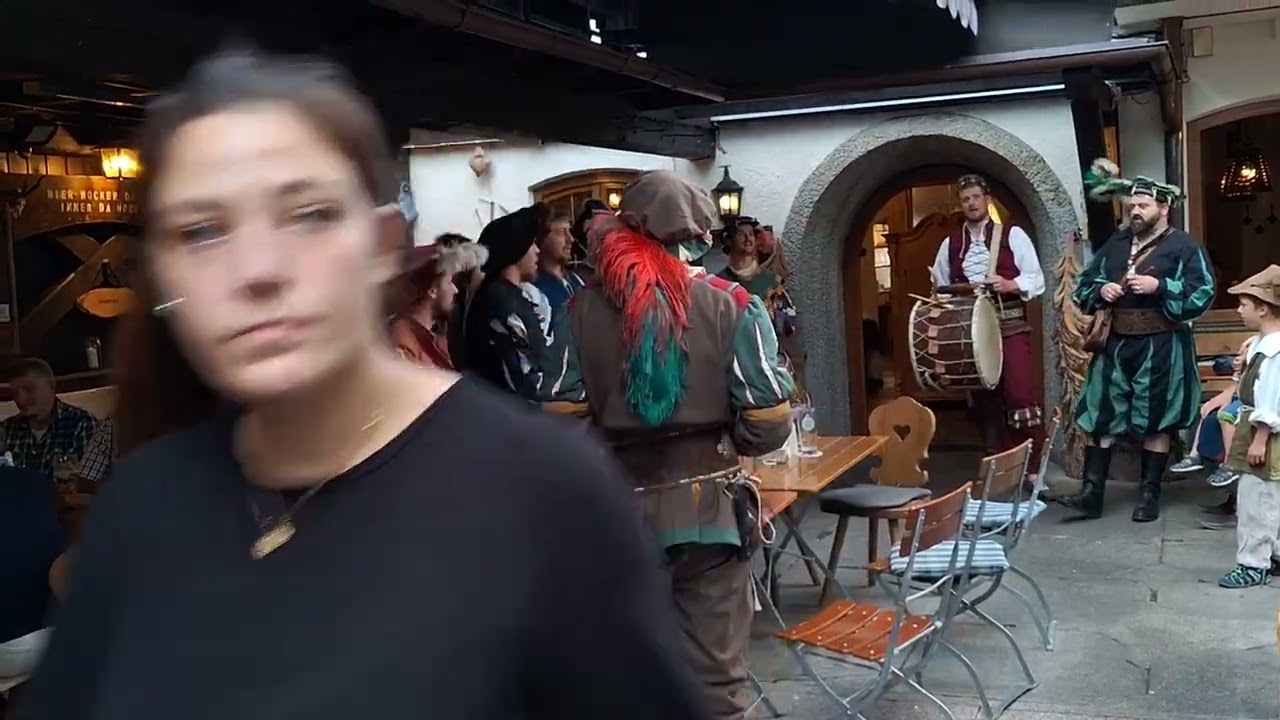 Landsknechte im Biergarten Stern