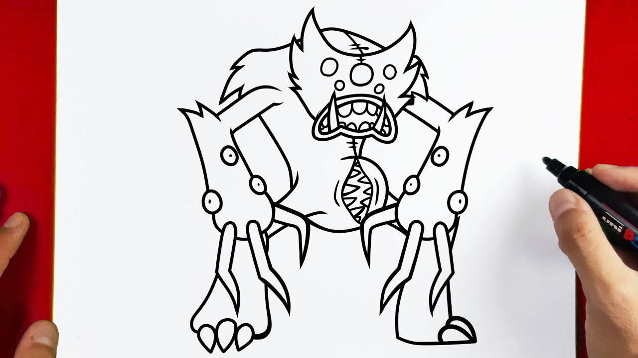 How to Draw KILLY WILLY - Poppy Playtime