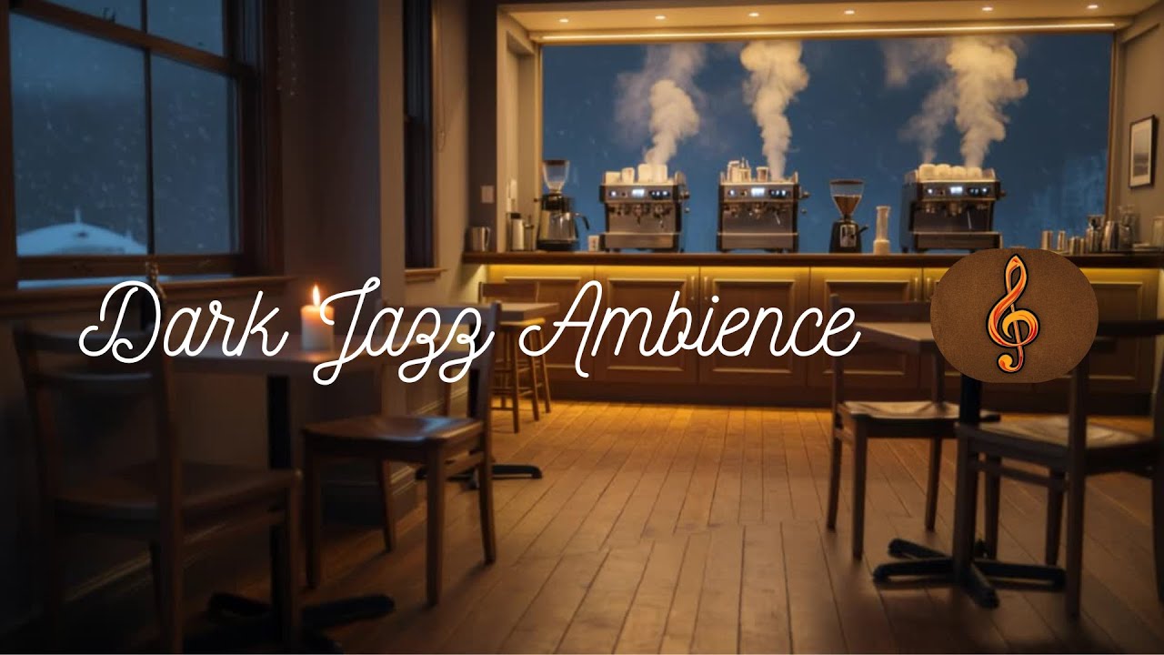 3 Hours Of Dark Melodic Jazz In Cozy Coffee Shop 🎷 Background Jazz Ambience For Relaxation