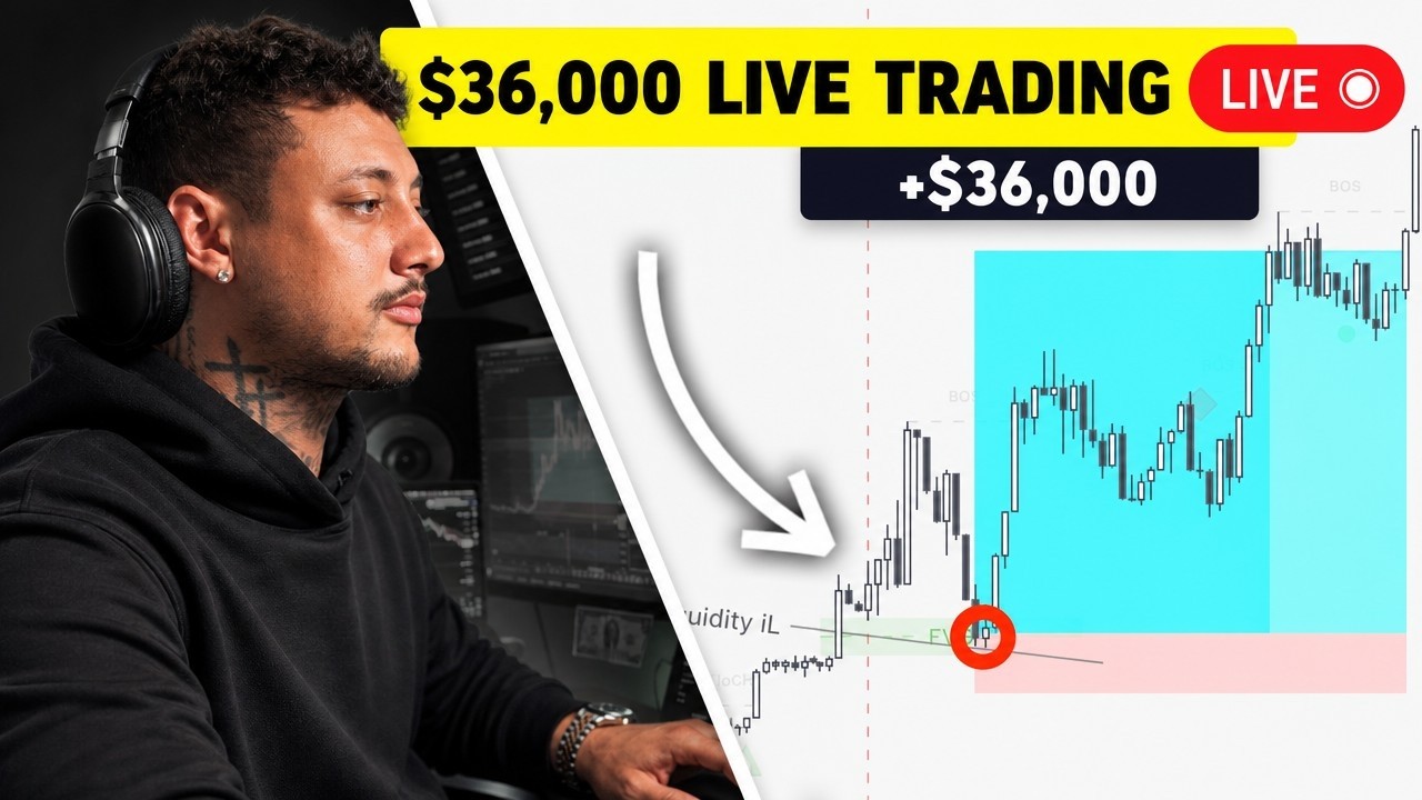 LIVE DAY TRADING - How I Profited $36,768
