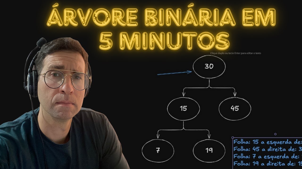 Árvore binária em 5 minutos com Java
