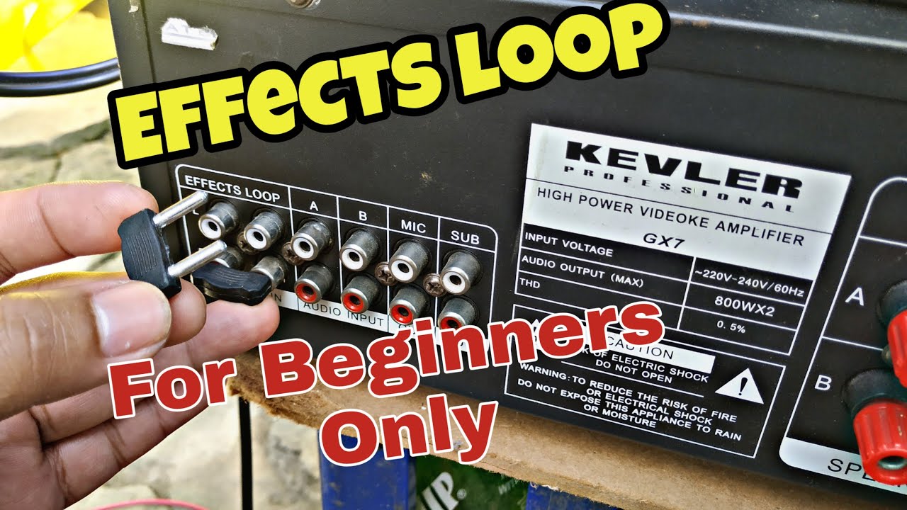 Effects Loop Sa Integrated Amplifier Kevler GX7? Tara i test Natin Yan