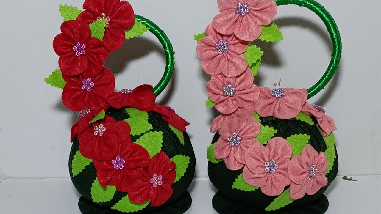 Veja como eu faço  este lindo artesanato peso de porta no feltro 🌹