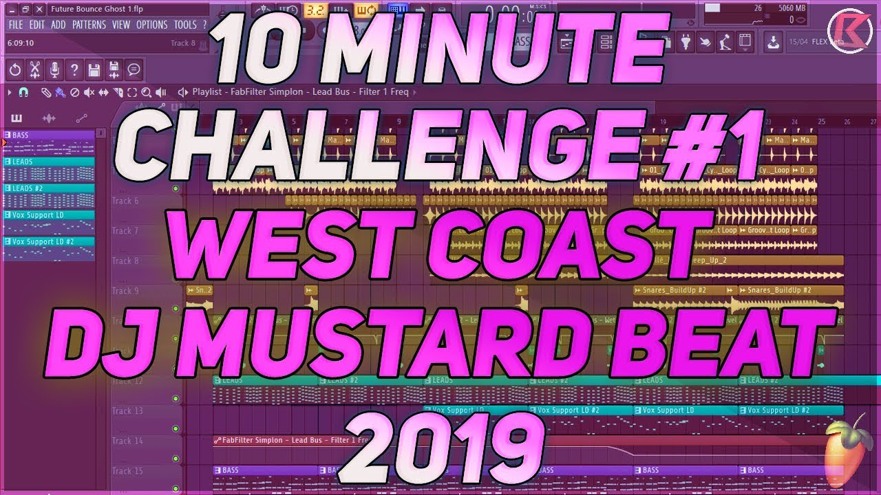 10 Minute Challenge #2 | West Coast | DJ Mustard Beat In 10 Minutes | 2019